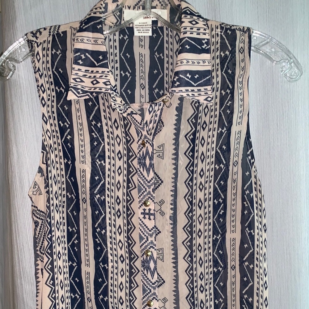 High/Low Shear Blouse